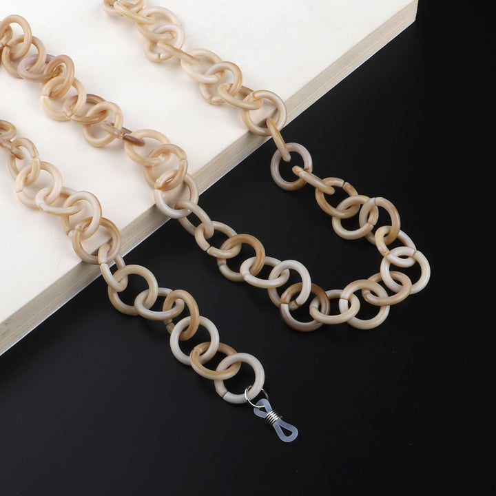 Trendy Acryl Brillen Kette Karnz