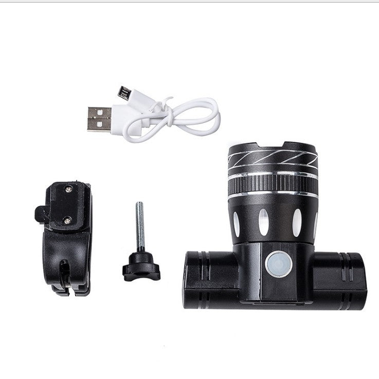 USB wiederaufladbares Fahrradlicht mit verstellbarem Halter Karnz