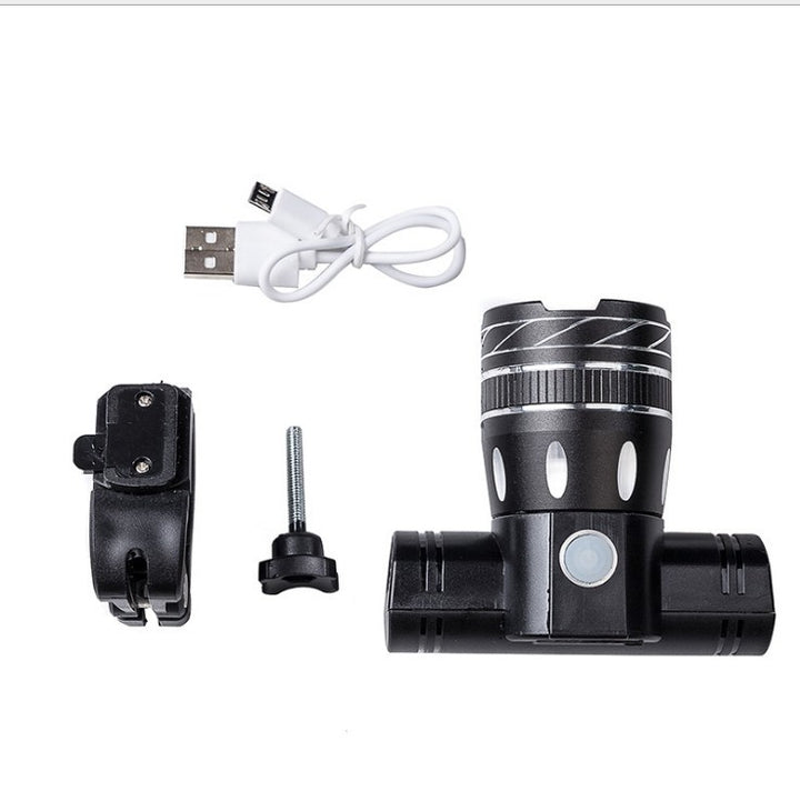 USB wiederaufladbares Fahrradlicht mit verstellbarem Halter Karnz