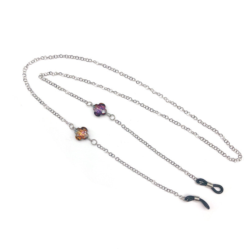 Elegante Brillenkette mit Akzent aus Edelsteinen Karnz