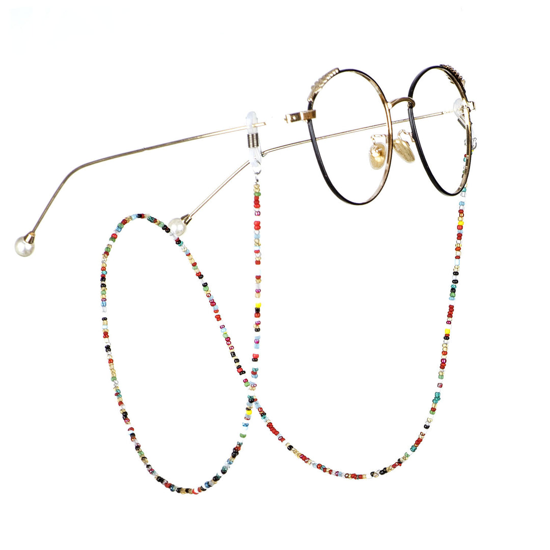 Bunte Perlen Brillenhalter Kette Karnz