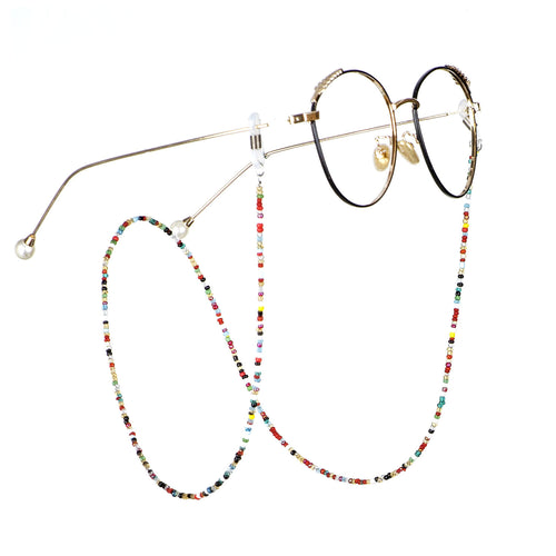 Bunte Perlen Brillenhalter Kette Karnz
