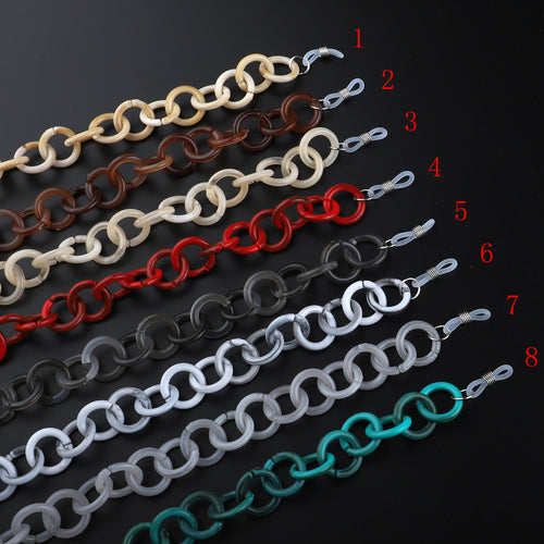 Trendy Acryl Brillen Kette Karnz