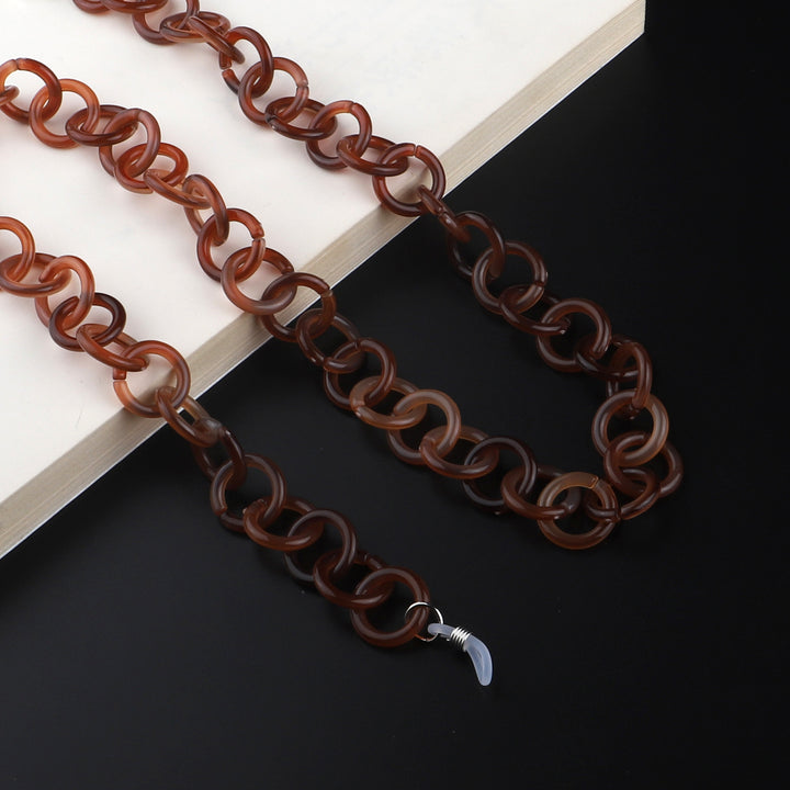 Trendy Acryl Brillen Kette Karnz