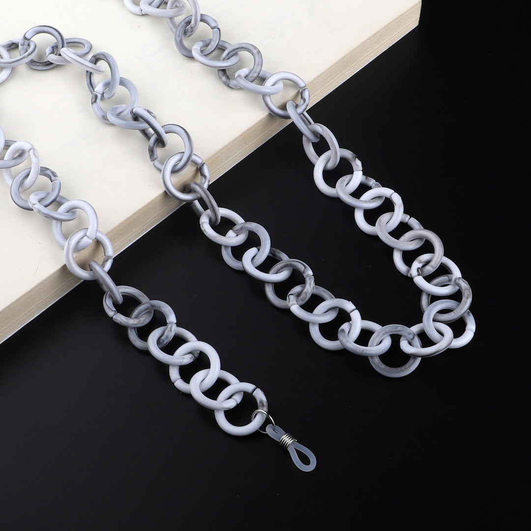 Trendy Acryl Brillen Kette Karnz