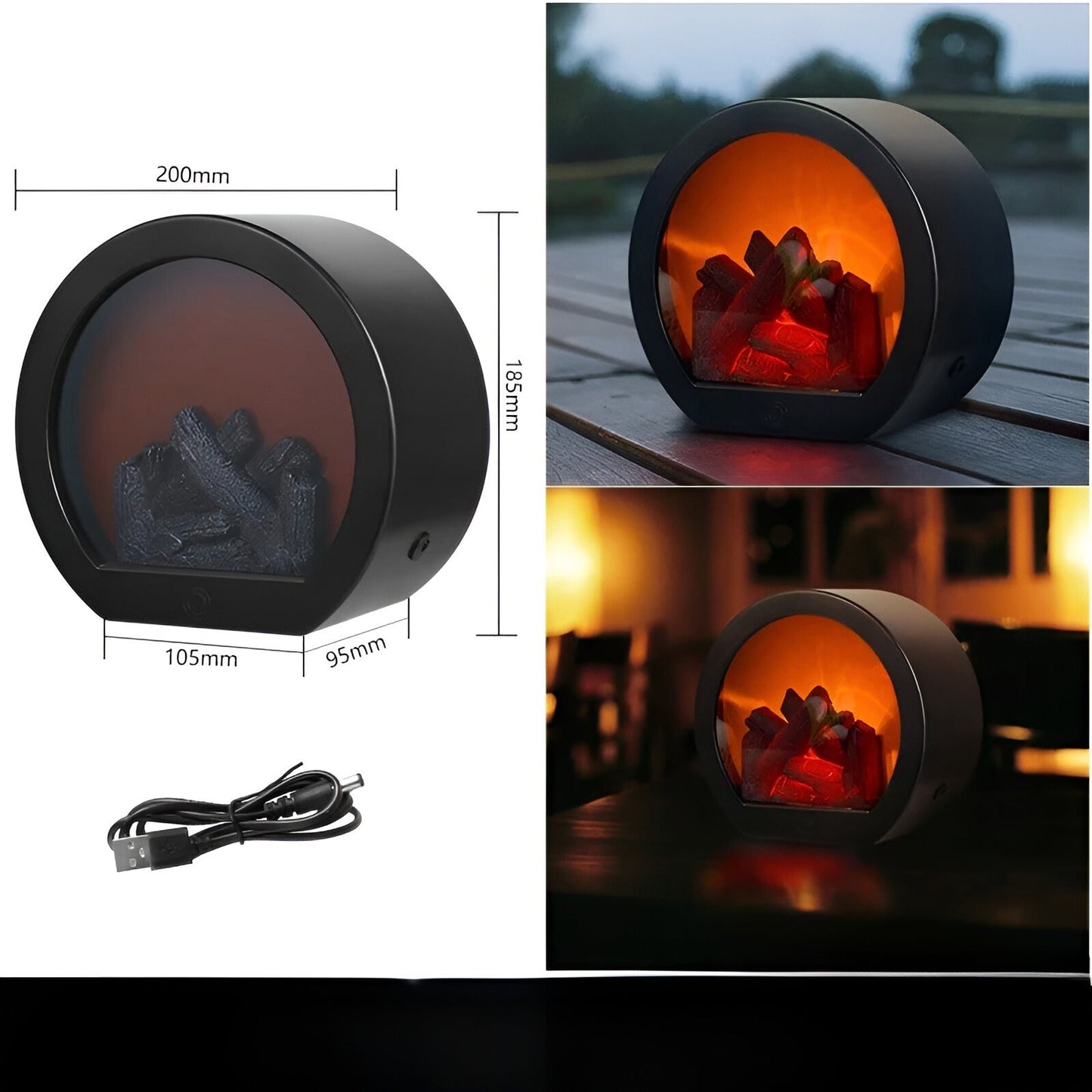 RadiantGlow Flammenlampe - Bringen Sie Wärme und Atmosphäre in Ihr Zuhause | Karnz