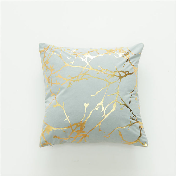 Dekokissen mit Goldfolie-Design