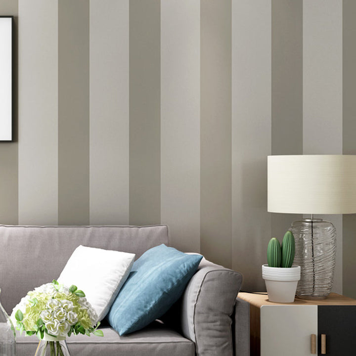 Karnz | Streifen Tapetenrolle Minimalistische Vliesmaterial Wanddekoration für Restaurant