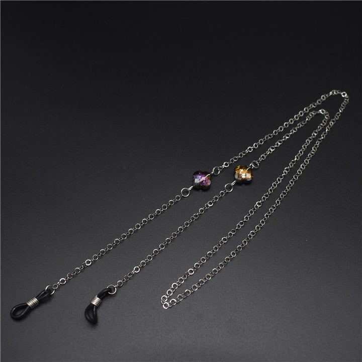 Elegante Brillenkette mit Akzent aus Edelsteinen Karnz