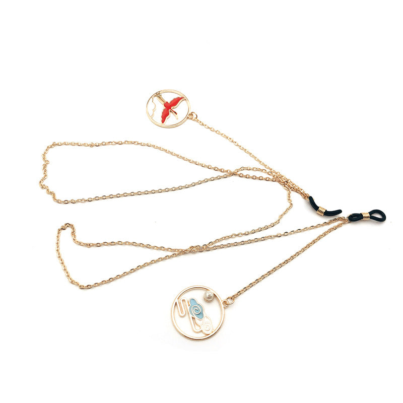 Artisanale symbolische Brillen-Kette Karnz