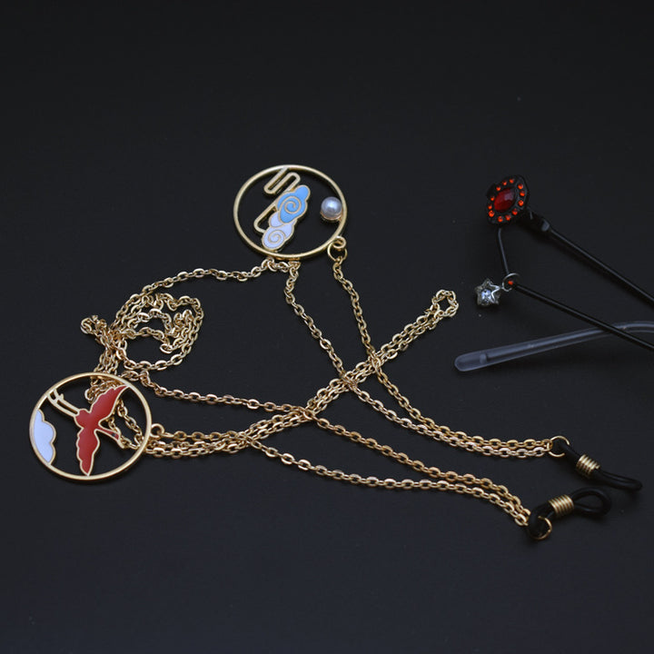 Artisanale symbolische Brillen-Kette Karnz