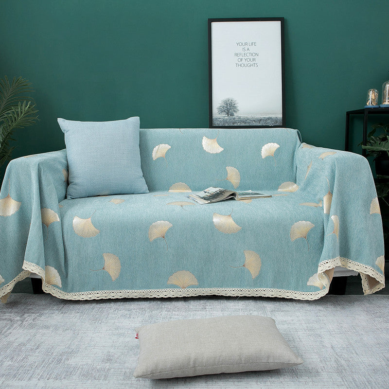Dekorativer Floral Druck Sofaüberzug