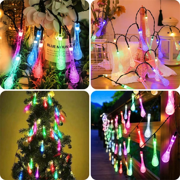 8 Modi Wasser Tropfen Solar Lichter | Karnz