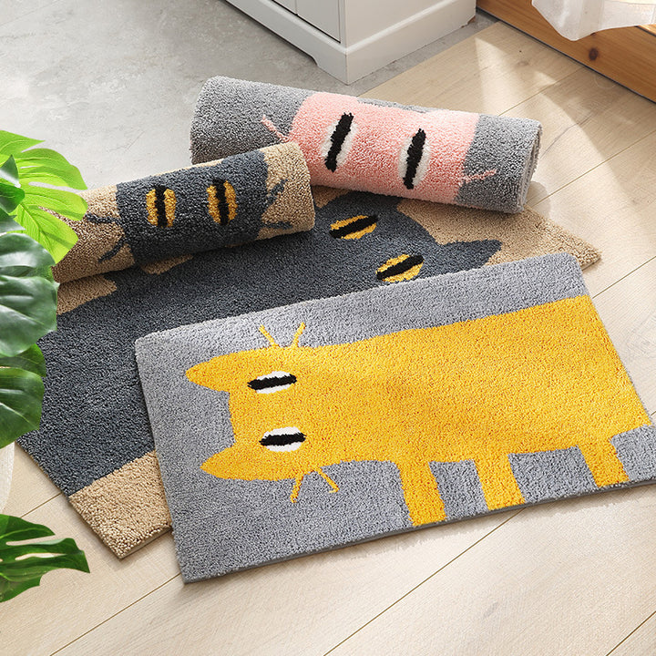 Kat-themed weiche absorbierende Türmatte für Zuhause