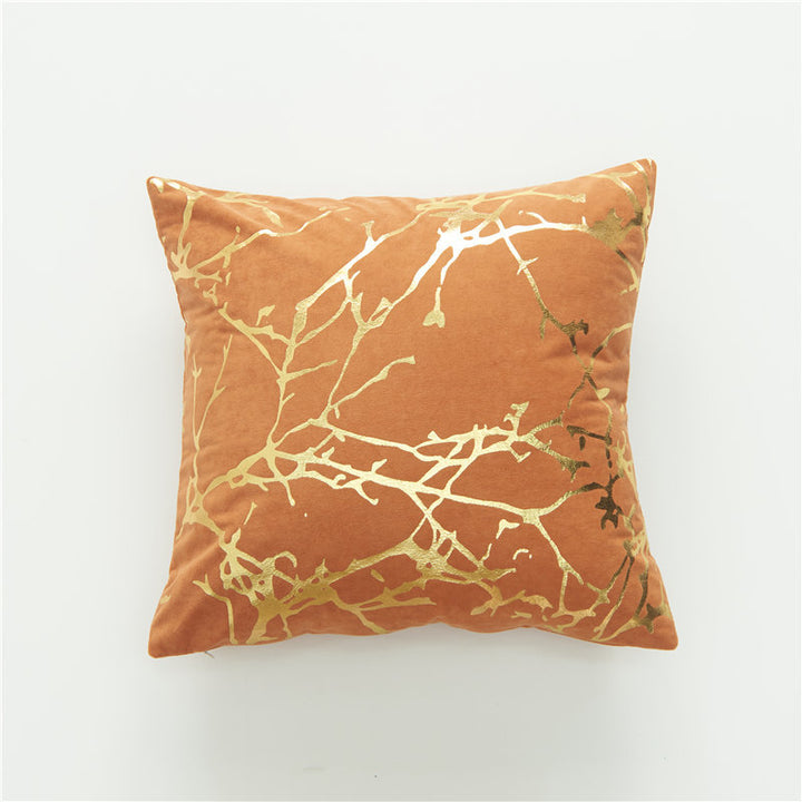 Dekokissen mit Goldfolie-Design