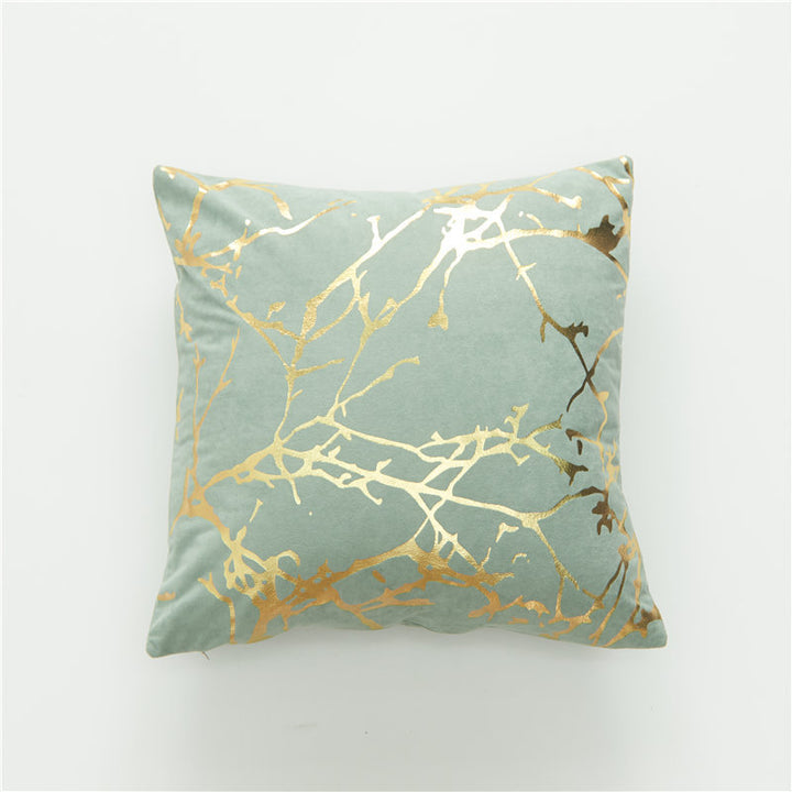 Dekokissen mit Goldfolie-Design