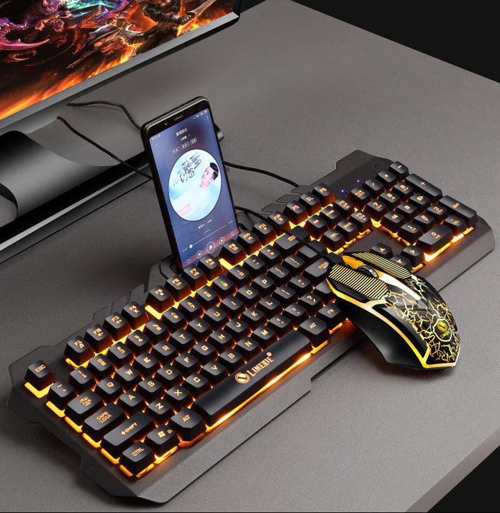 Mechanische Gaming-Tastatur und Hochleistungs-RGB-Maus-Kombo Karnz