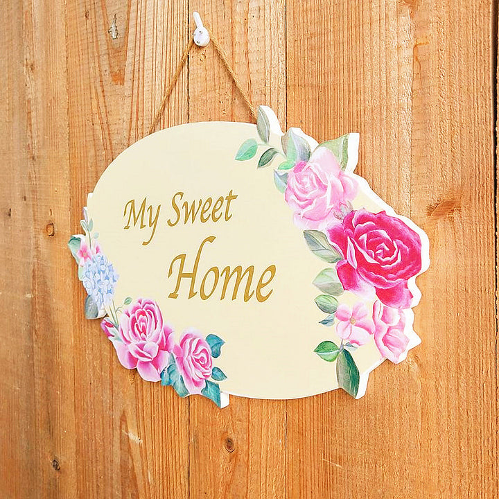 Blumen Wandbehang Schild