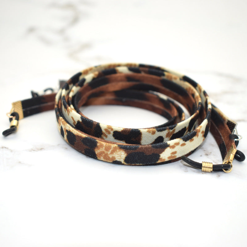 Stylische Samt Brillen Kette Karnz