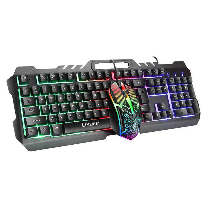 Mechanische Gaming-Tastatur und Hochleistungs-RGB-Maus-Kombo Karnz