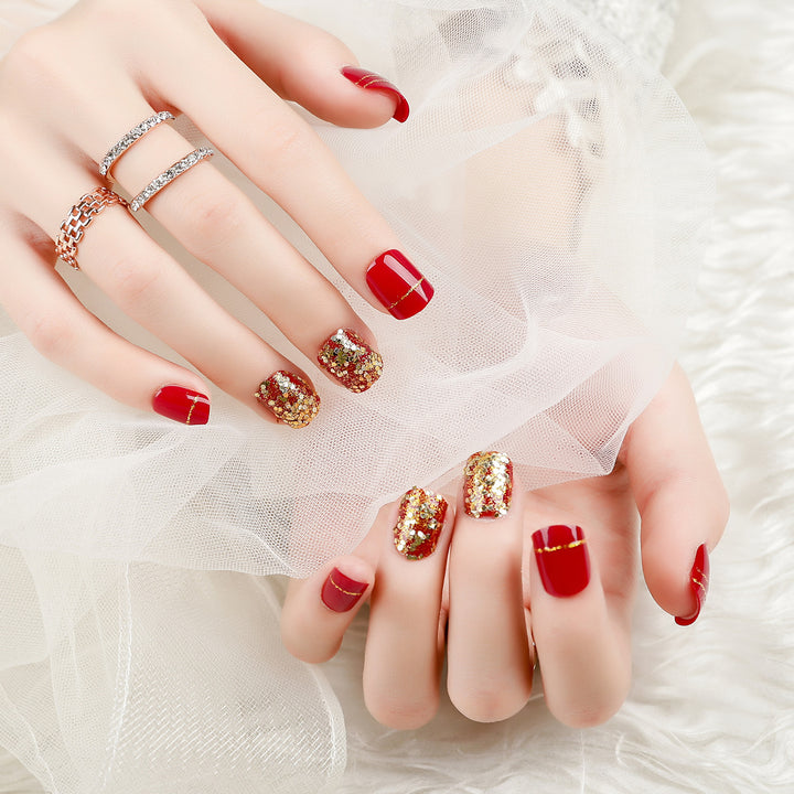 Glitzerndes Press-On Nail Set