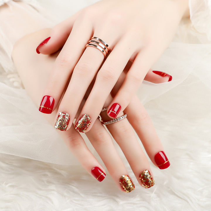 Glitzerndes Press-On Nail Set