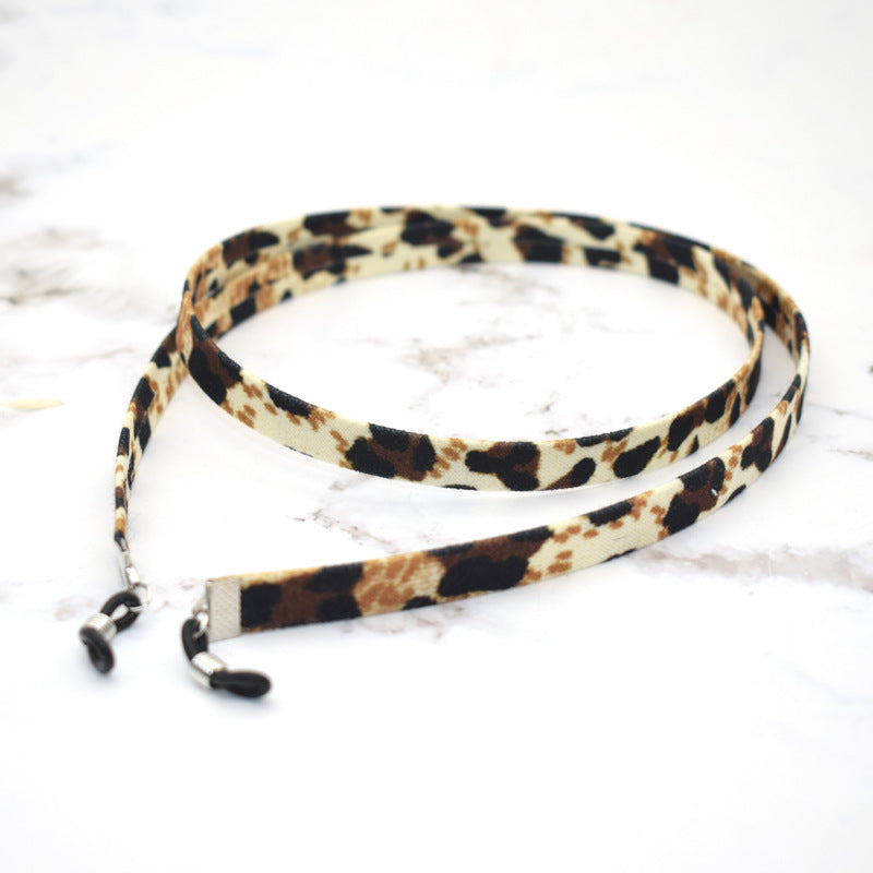 Stylische Samt Brillen Kette Karnz