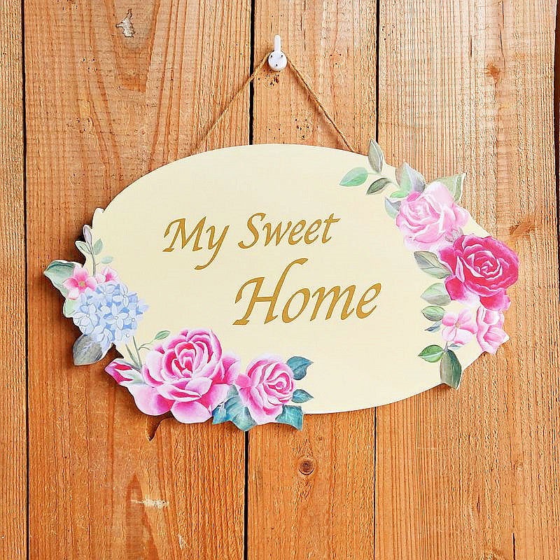 Blumen Wandbehang Schild