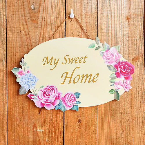 Blumen Wandbehang Schild