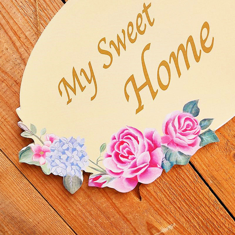 Blumen Wandbehang Schild