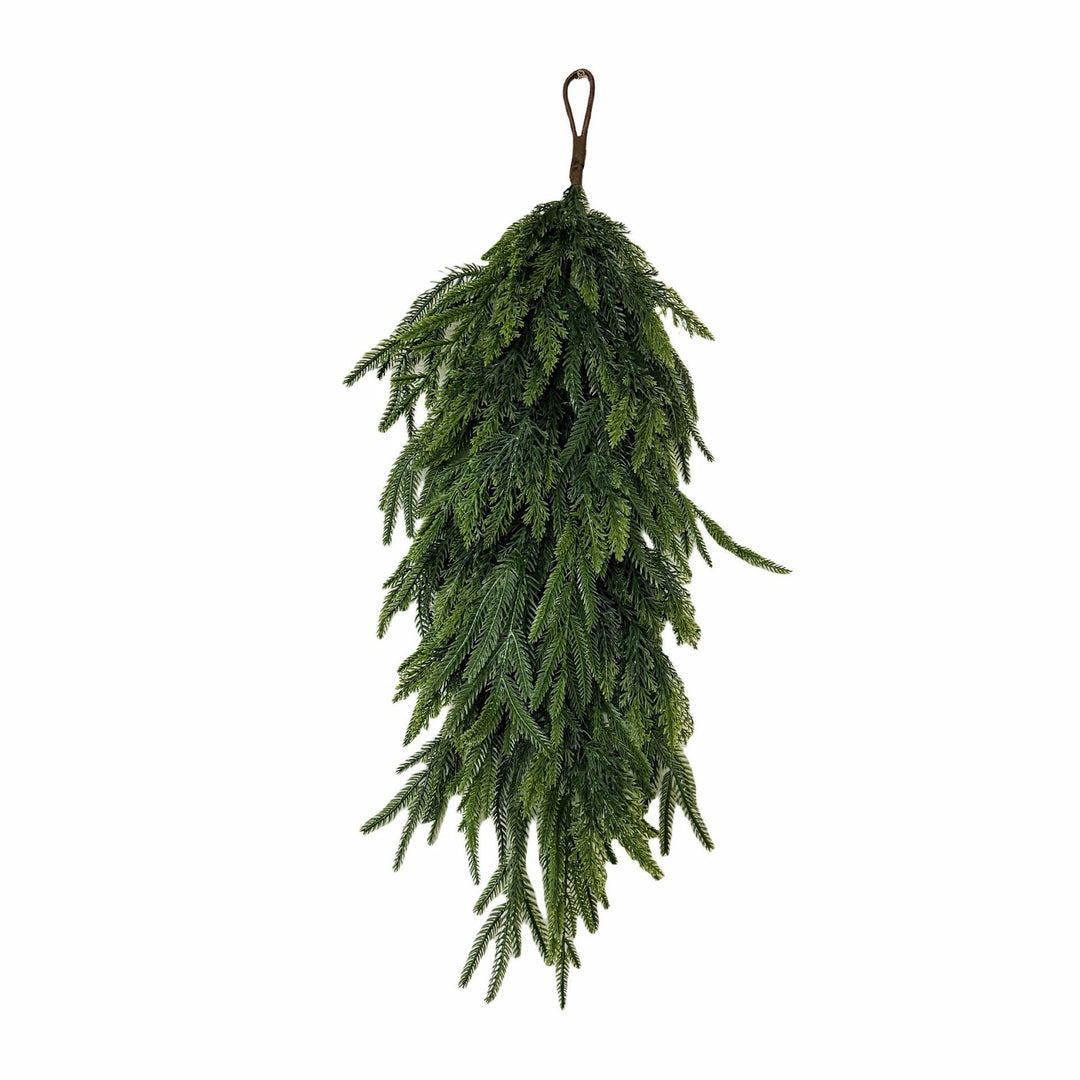 Dekorativer Weihnachtskranz im Landhausstil