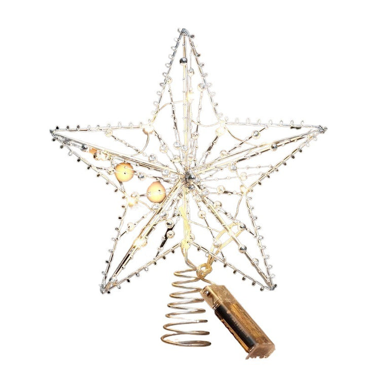 Weihnachtsbaum-Spitze Stern mit LED-Beleuchtung