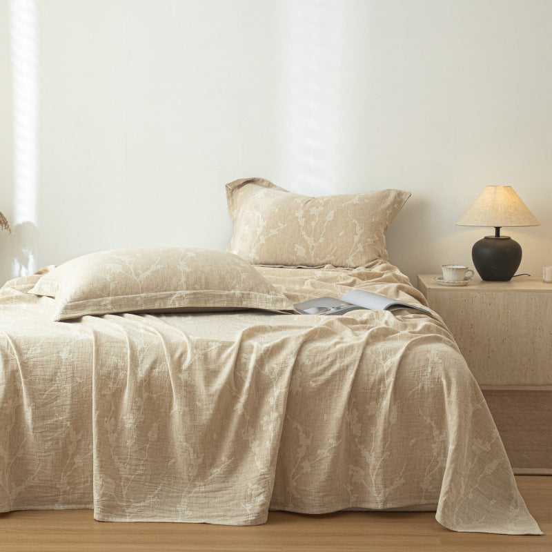 Bettlaken aus Baumwolle, Jacquard-Webart