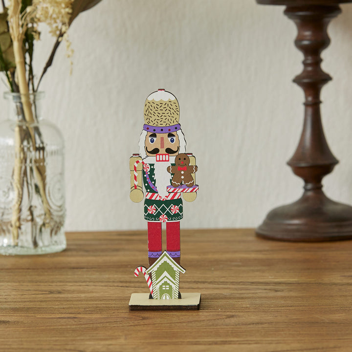 Dekorativer Holz-Nussknacker Soldat für Weihnachten