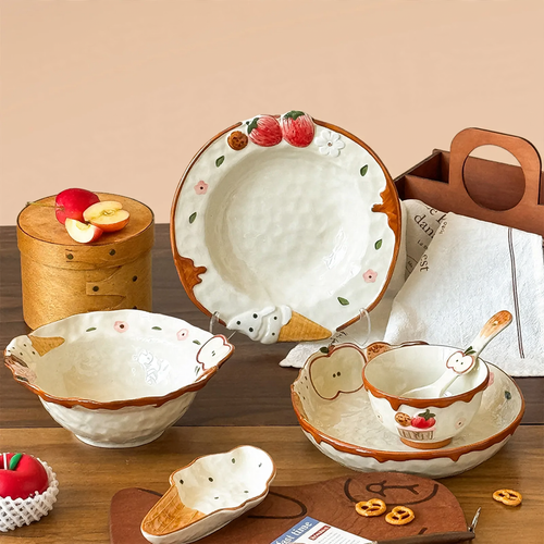 Keramik-Speiseset mit modernem Design