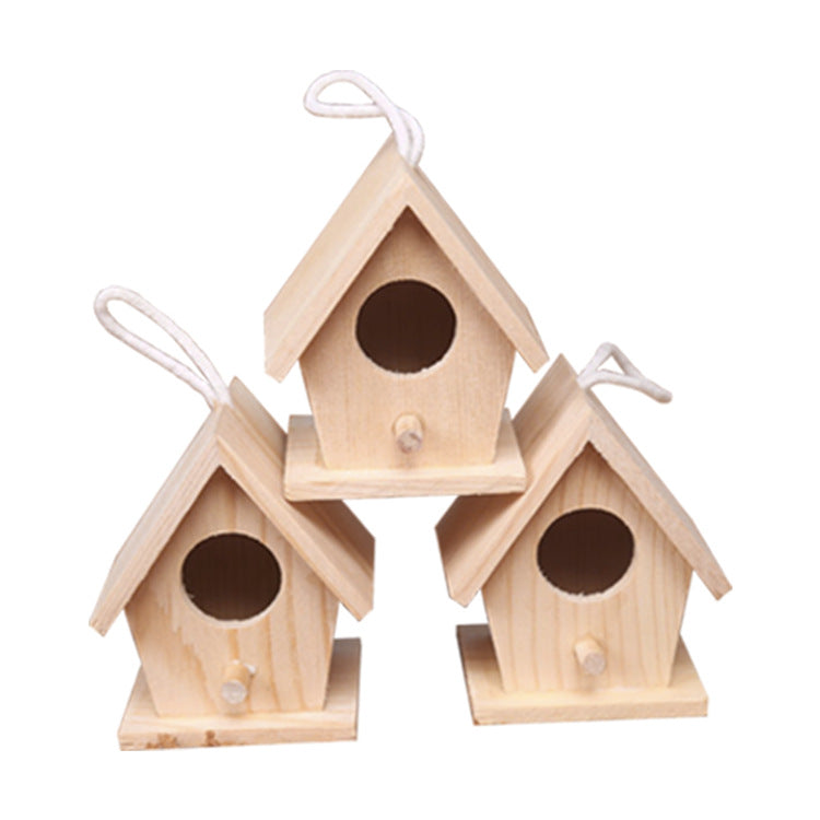 DIY Mini-Vogelhaus aus Kiefernholz