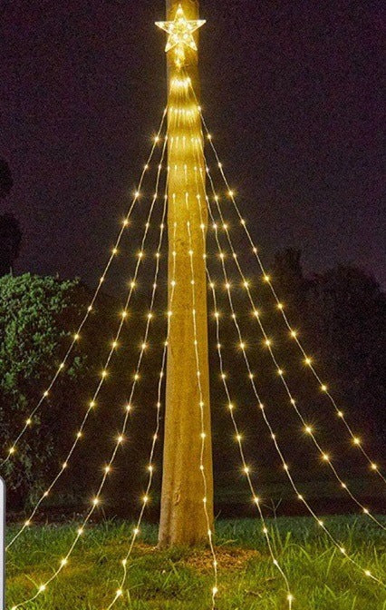 LED-Weihnachtsbaum-Sternaufsatz mit Fernbedienung