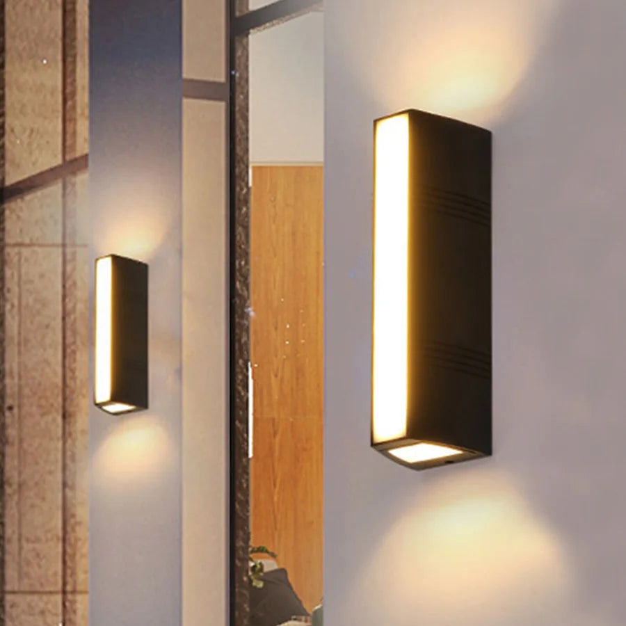 Wasserdichte LED-Wandlampe für Außenbereiche - GlowGuard, energieeffizient und wetterbeständig, ideal für Terrasse und Garten | Karnz