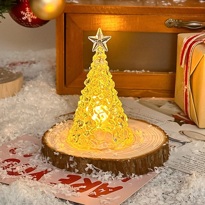 Dekorative Weihnachtsbaum-Nachtleuchte mit Stern-Design