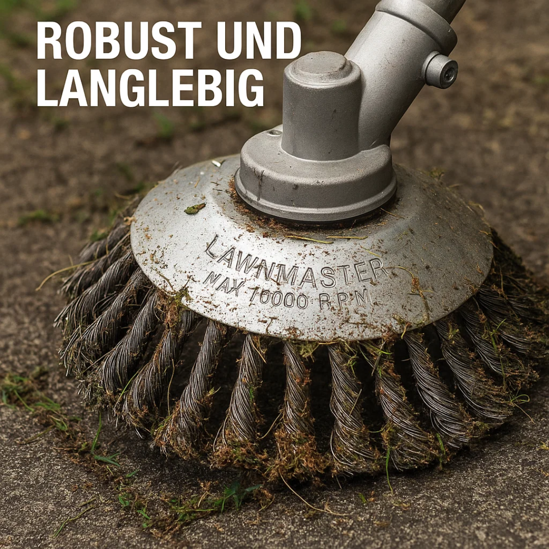 GrassCut TurboHead – Universelle 6-Klingen Unkrautbürste für Trimmer | Karnz