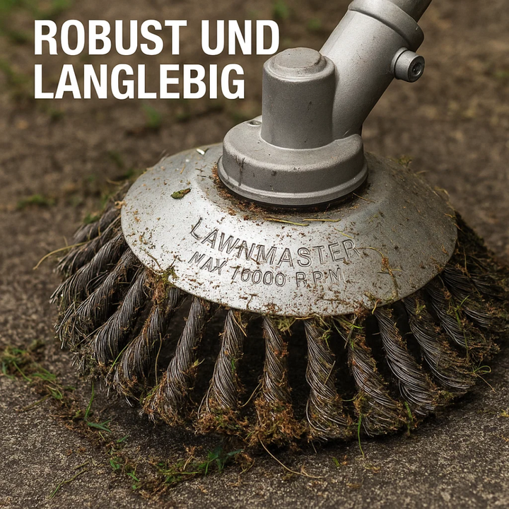 GrassCut TurboHead – Universelle 6-Klingen Unkrautbürste für Trimmer | Karnz