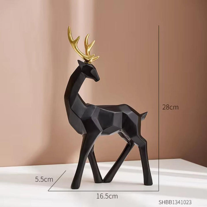 Geometrischer Hirsch Anzeige Figurine | Karnz