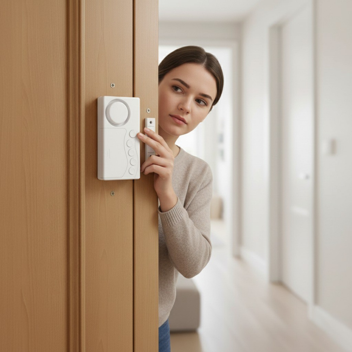 Sofortige Alarmmodi – 108dB Laut Slim Design – Einfache Installation – Schützt Kinder & Haussicherheit Karnz