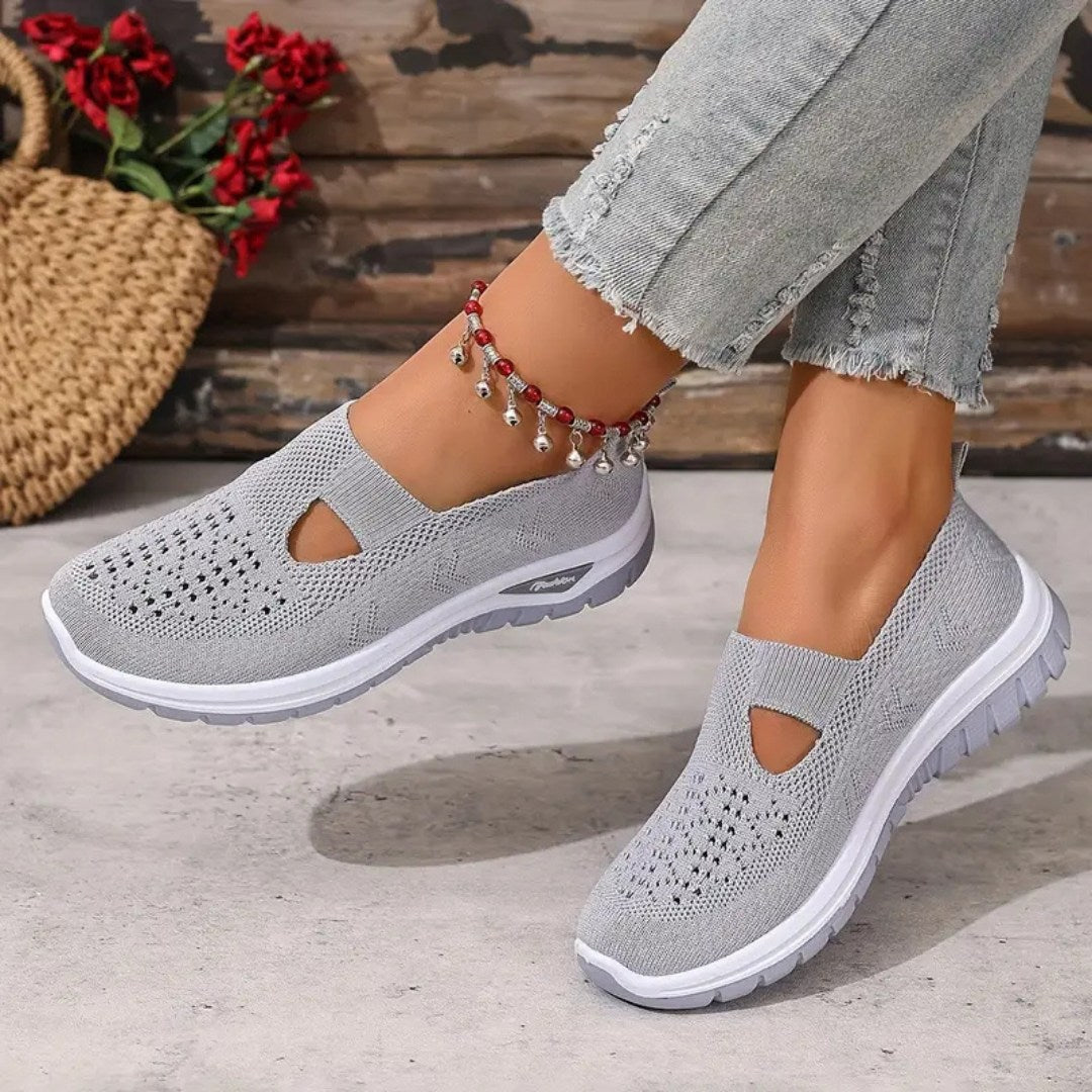 Vellora – Damen Mesh Slip-On Komfort Sneaker