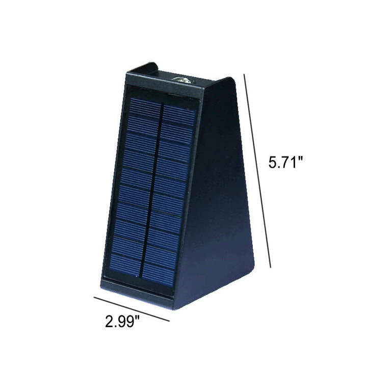 Solar Einfach Trapez Outdoor Wasserfest LED Wand Sconce Lampe | Karnz