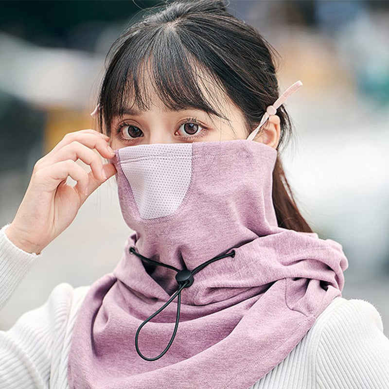 Hooded Face Mask mit Nackenwärmer zum Radfahren | Karnz