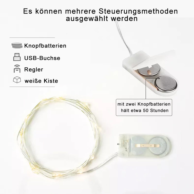 Dekorative USB-Kupferdraht-Lichterketten | Karnz