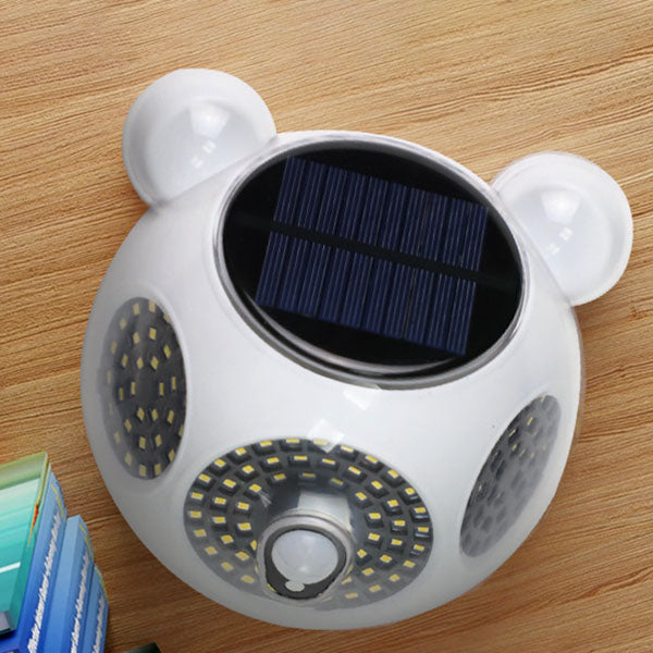 Solar Body Sensor Runde Form LED Terrasse Außen Wand Sconce Lampe | Karnz