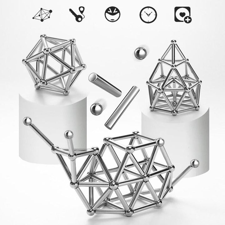 DIY-Set aus Magnetkugeln und -stäben