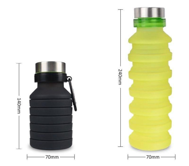 Aqua - Zusammenklappbare Silikon-Wasserflasche | Karnz